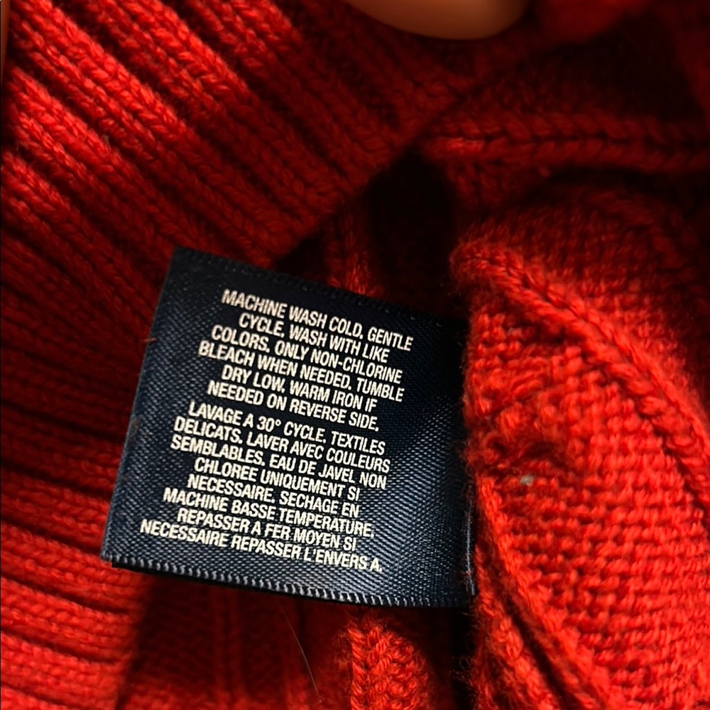 Polo Ralph Lauren Red Cable Knit Vest - Picture 5 of 5